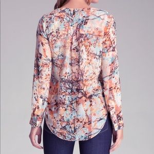 Bebe Printed Statement Blouse